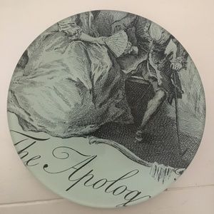 Blue Apology shabby chic ring plate